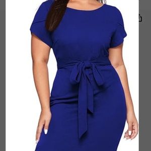 SheIn Women's Plus Size Elegant Short Sleeve